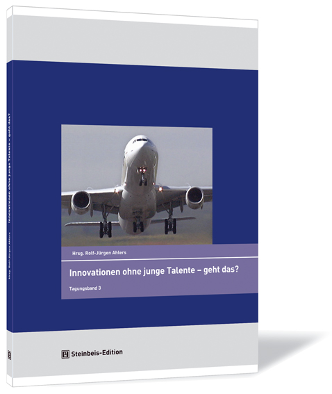 Buchcover von 'Forum Luft- und Raumfahrt – Tagungsband 3' von Rolf-Jürgen Ahlers (Hrsg.), mit blauem Hintergrund und einem abhebenden Flugzeug in der Mitte.