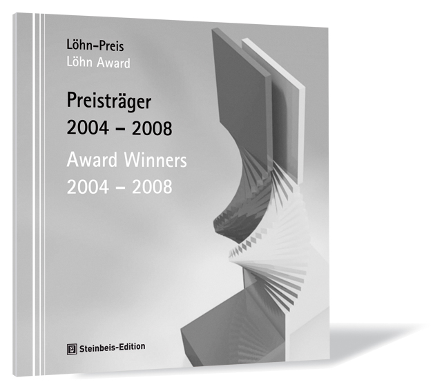 Buchcover von 'Löhn-Preis - Preisträger 2004-2008' von Steinbeis-Stiftung, mit einer abstrakten Spirale, die in Vierecke übergeht.