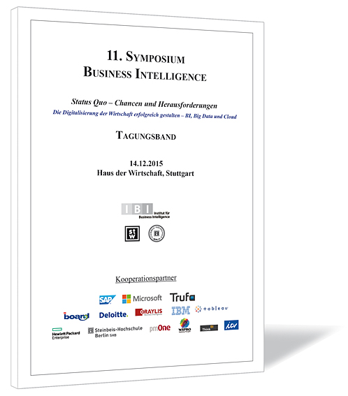 Buchcover von '11. Symposium Business Intelligence' von Andreas Seufert, Peter Lehmann, Klaus Freyburger und Thomas Becker, mit einem schlichten weißen Cover und Text in schwarzer Schrift.