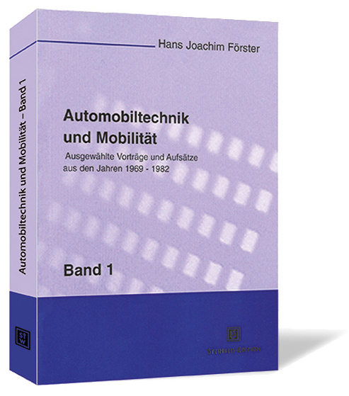 Buchcover von 'Automobiltechnik und Mobilität – Bd. 1' von Hans-Joachim Förster, in lila-blauem Design mit unscharfem Lichter-Motiv.