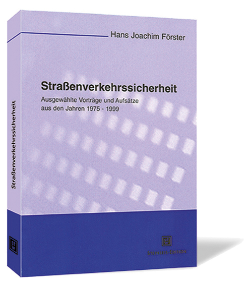Buchcover von 'Straßenverkehrssicherheit' von Hans Joachim Förster, mit flieder-lila Hintergrund