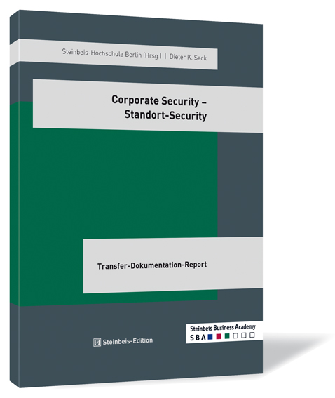 Buchcover von 'Corporate Security – Standort-Security' von Dieter K. Sack, mit grünem Hintergrund und grauen Akzenten.