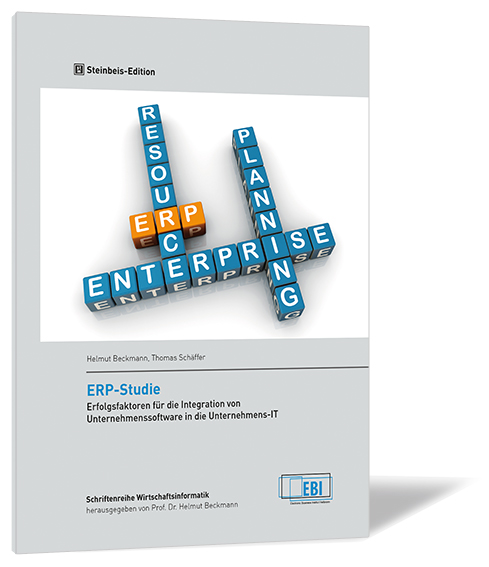 Buchcover von 'ERP-Studie' von Helmut Beckmann, Thomas Schäffer, mit einem Motiv eines Wortbildungsspiels