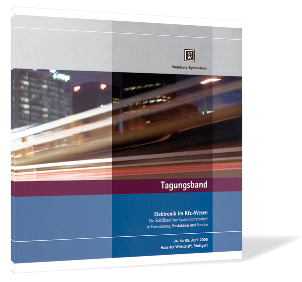 Buchcover von 'Elektronik im Kfz-Wesen 2006' mit einem verschwommenen Bild von Straßenlichtern bei Nacht, das Geschwindigkeit und Bewegung suggeriert