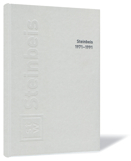 Buchcover von 'Steinbeis 1971–1991' von Günter von Alberti, in hellem Hardcover mit geprägtem Schriftzug.