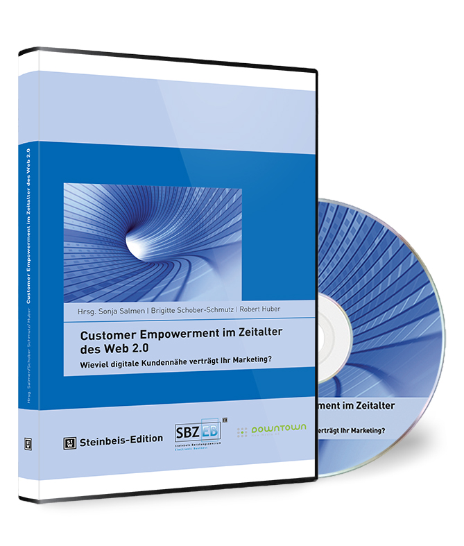 Buchcover von 'Customer Empowerment im Zeitalter des Web 2.0' von Sonja Salmen, Brigitte Schober-Schmutz, Robert Huber (Hrsg.), mit einer Art Portal als Hauptmotiv.