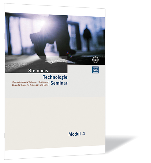 Buchcover von 'Energietechnische Visionen' von der Steinbeis-Stiftung (Hrsg.), mit unscharfer Aufnahme gehender Personen.